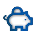 Piggy Bank Simple Blue