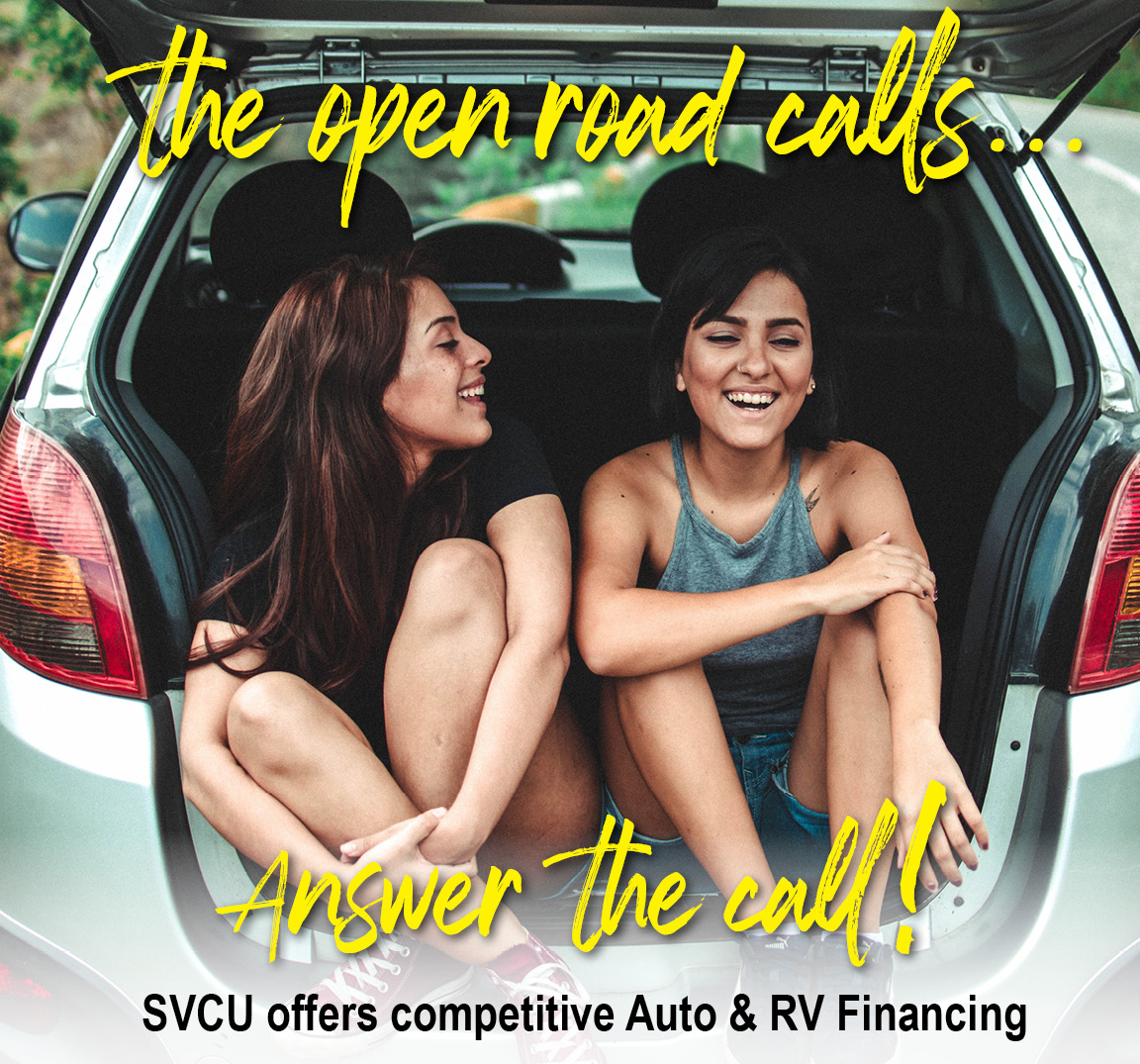 Auto & RV 4% Landing Page Widget 553 X 516 Girls in Car